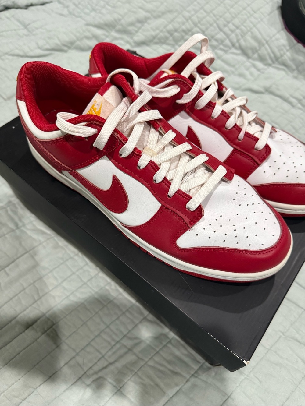 Nike Men’s Low-Top Sneaker — Red and White
